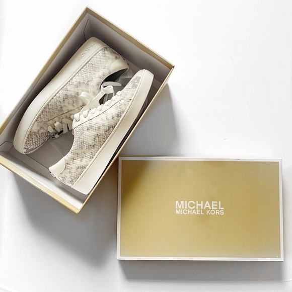 MICHAEL Michael Kors Shoes - Michael Kors Irving Snake-Embossed Low-Top Sneaker